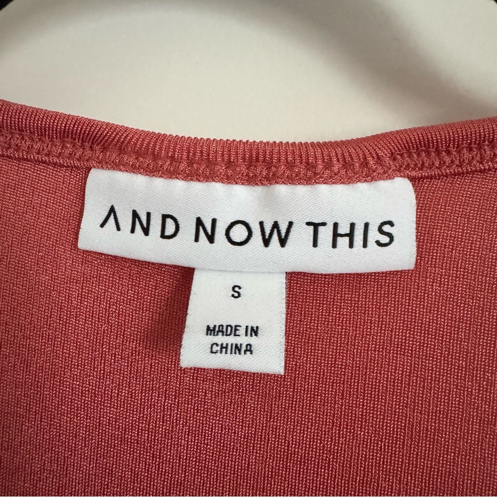 And Now This Women's Coral Tank Top, S - Picture 6 of 9